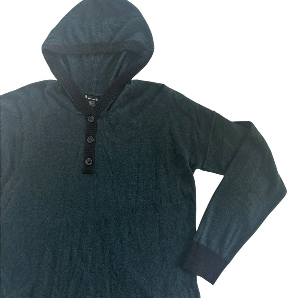 Smartwool Women's XL Lightweight Shadow Pine Hoodie Wool Sweater Outdoor - Picture 5 of 14